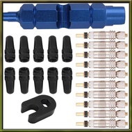 10pcs Valve Core for Presta,Valve Core Bike Bicycle Replacement with 2 Valve Core Remover Tools&10 V