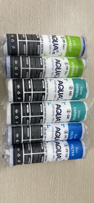 Combo 2 bộ lõi lọc 123 Aqua - Bao gồm 2 lõi số 1 2 lõi số 2 và 2 lõi số 3 dùng cho máy lọc nước RO g