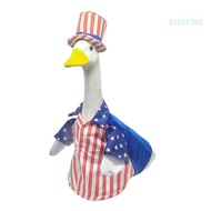 ZUO Jul 4th Holiday Geese Outfit Porch Geese Costume Christmas Independence Day Geese Clothes For Ou