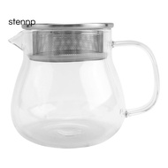 Heat Resistant Coffee Pot Hand Brewing Coffee Pot Steel Cover Transparent Sharing Pot Glass Brewing 