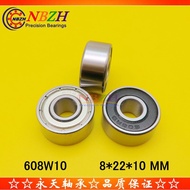 Non-Standard Thickened Bearing 608/10ZZ W608 608W10ZZ Computer Horizontal Machine Textile Machine 8 