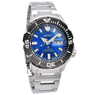 Seiko Monster SBDY045 Mechanical Prospex Divers Stainless Steel Watch Blue Dial