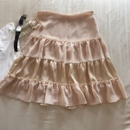 Soda Flare Skirt Beige