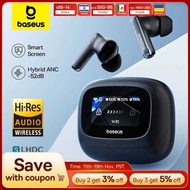 Baseus ie M2s Ultra Wireless Earphones Smart Screen 52dB No Cancelling Bluetooth 5.4 Headphones 3D A