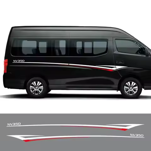 Car Door Stickers For Nissan NV350 Caravan Urvan Escapade Accessories Tuning Auto Both Side Waist St