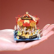 旋轉木馬 FingerART紙藝術模型 連展示盒 嘉年華系列 (FS-753)