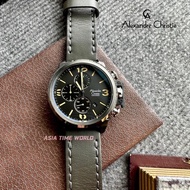 [Original] Alexandre Christie 6280 MCLBGBA Chronograph Men's Watch Grey Genuine Leather