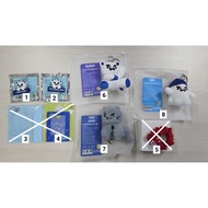 [ready] tws official merch keyring bear plush keyring bear cat ghost