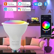 GU10 Tuya WiFi Smart LED Light Bulb Dim Lamps Smart Life Spotlight Bulb Voice Control Alexa Google