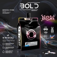 BOLD SIRIM 4T 15w50 1L Fully Synthetic MA2 Motorcycle Engine Oil Minyak Hitam Motor Motosikal 15w-50