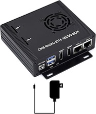 Waveshare Dual Ethernet Base Board, Compatible with Raspberry Pi CM5, Supports 4G / 5G, Dual 4K Disp