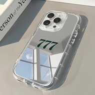 Lucky Number 777 Mirror Phone Case For iPhone 17 Pro Max 16 15 Plus 17e 16e 14 13 12 11 X XS XR 7 8 