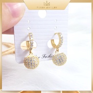 Bông Tai Nữ Xuping Titan Đính Đá Khuyên Tai Gài Nữ Cao Cấp Kiểu Dáng Thanh Lịch Quý Phái B40V1 | Ber