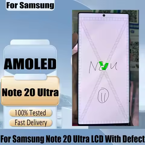 Tested AMOLED Screen For Samsung Note 20 Ultra LCD Screen Replacement For Samsung Note20 Ultra 5G Sc