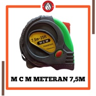 7.5 meter meter with rubber cover MCM/Ealsem/Axell (unit in cm and inch)