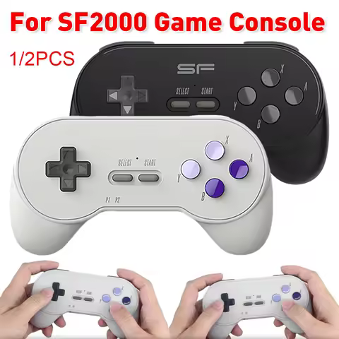 1/2PCS 2.4G Wireless Game Controller for DATA FROG SF2000 3.5” Retro Handheld Game Console Wireless