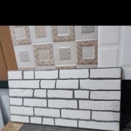 Keramik Dinding 25x40 Motif Batu Bata Putih Matte