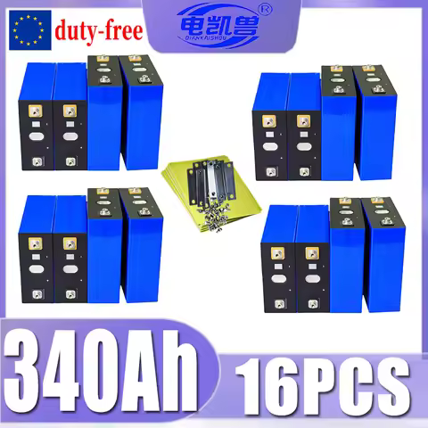 16pcs 3.2v 310ah 280ah 100ah 32ah 360ah 340ah 320ah LiFePO4 Battery Brand new Grade A DIY 12V 24V 48