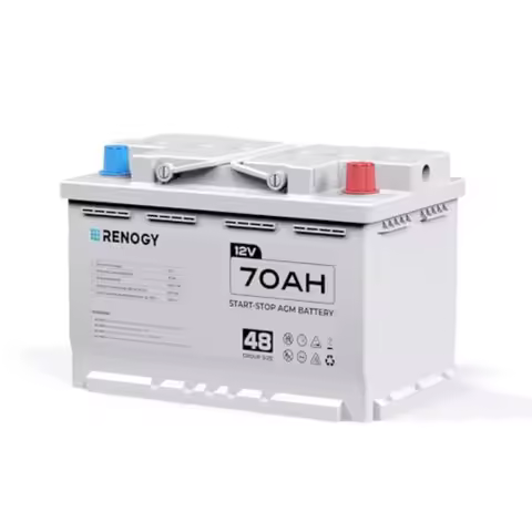 12V 70Ah AGM Car Battery H6 Group 48 Start and Stop Automotive Battery with 720 CCA 120RC Reliable P