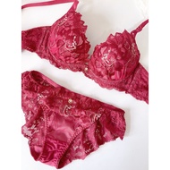 Japanese Artisan with Diamond Tropical Garden High-End Heavy Industry Embroidery Push-Up Bra Underwe