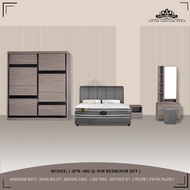 [JFW-002 Bedroom Sets ] Bed Frame / Wardrobe / Dressing Table/Mattress/ Set Bilik Tidur/ Almari Baju / Almari Pakaian/ Wardrobe Sliding Door / Wardrobe Clothes Cabinet / Cabinet Clothes / 衣柜 / 衣橱 / Wardrobe
