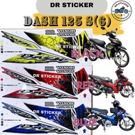 DASH125S FI Stripe Stiker Sticker HONDA DASH 125S DASH125 FI S (6) BODY COVERSET COVER SET KAVERSET KAVER SET