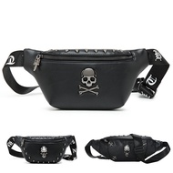 Skull Skeleton Women Chest Bag Woman Waist Bag Men Belt Bags Man Beg Pinggang Lelaki Beg Dada Wanita