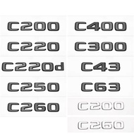 3D ABS Car Tail Rear Trunk Letters Emblem Badge Sticker For Mercedes Benz C Class 4Matic C180 C220d 