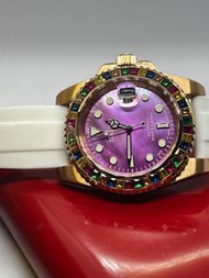 精工 Seiko 自動機械芯 automatic movement 彩紫貝殼面款 submariner gmt datejust yacht master style custom seiko mod