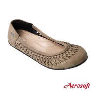 Aerosoft (แอโร่ซอฟ) รองเท้าคัชชูเพื่อสุขภาพ รุ่น Arch support (หนุนอุ้งเท้า) CW3040 รองเท้าคัชชูสีดำ