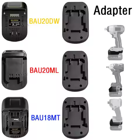 Battery Adapter for Bauer 20V Li-ion Battery Convert to for /Dewalt/Makita/Milwaukee 18V 20V Battery