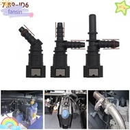 FANSIN Hose Coupler, 7.89 ID6 Bundy Tee  Line Hose, Auto Accessories 45° PA12 Plastic Pipe Coupler