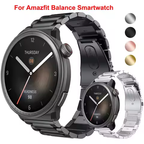 20MM 22MM Watch Bracelet Strap For Amazfit Balance 2 Smartwatch Stainless Steel Band For Amazfit GTR