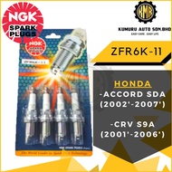 (1@Set) ZFR6K-11 NGK Spark Plug Honda Accord SDA CRV S9A Civic S5A Stream S7A