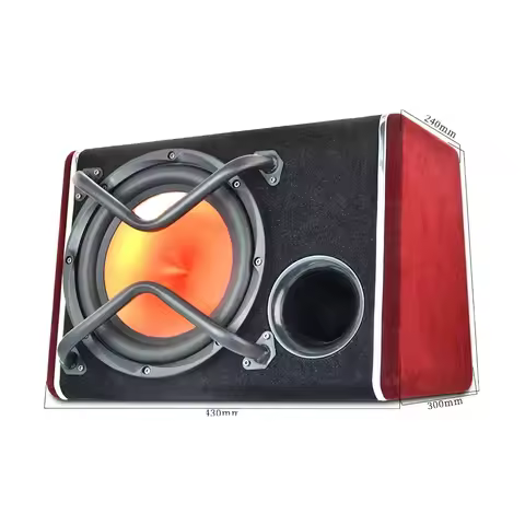 Farctory Wholesale New 2000W Trapezoid Car Super Bass 10 Inch Active Car Subwoofer 10" Car Active Am