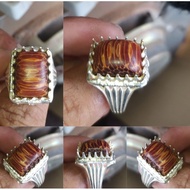 cincin teras ibor merah asli