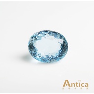 [Antica] Aquamarine 3.77 Carat Blue Oval Madagascar Natural Gem (Recommended By Manager) Antica Jewe