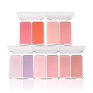 2aN Double Color Blusher Palette Purple Light Makeup Matte High Gloss Milk Pink Portable Fairness-En