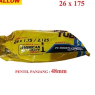 PROMOTION!!! 9.9 Swallow Bicycle Inner Tube 26 x 1.75 175 190 195 200 210 2125 AV MTB [CODE 34]