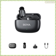 [J X Q K]  Mini Wireless Lavalier Microphone Smart Noise Reduction AI Voice Changer for Smartphone D