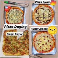 frozen pizza,pizza beku,pizza daging,ayam,sosej,cheese,pizza sayur