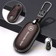 Zinc Alloy Leather Car Key Case Cover Keychain Key Holder For Mercedes Benz 2021 C Class S Class W22