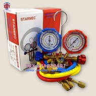 Double Multi Knob Iron Manifold Testing Double Manifold Gauge Multi CT-536/