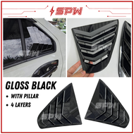 Perodua Bezza (2016-2025) Window Cover Mustang Rear Side Window Cover Triangle Shutter Cover Exterio