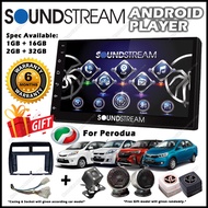 [Installation Available] FREE CASING Soundstream QLED T3L 1+16GB / 2+32GB DSP Android Player For Perodua Bezza Myvi Axia
