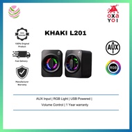 OXAYOI Khaki L201 SPEAKER (USB POWER,3.5 AUX JACK)