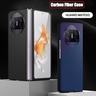 Case for Huawei Mate X3  Carbon Fiber Pattern Simple Mobile All-Inclusive Shockproof Phone Back Cover for Huawei Mate X3