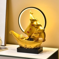 Smooth Sailing Money-making Flowing Water Ornaments Desk Ornaments Circulating Water Fountain Feng Shui Whe