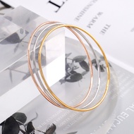 Hyl Jewelry 120S  Set Perhiasan Titanium Wanita Lapis Emas Silver Anti Karat Asli Dewasa Murah Korea Gelang Dan Cincin Perak Antikarat Termurah Tidak Luntur Untuk