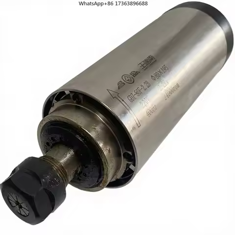 CS 2.2kw Air Cooled High Speed 24000rpm Asynchronous Spindle Motor 4 Bearings ER20 Nose for Wood Car